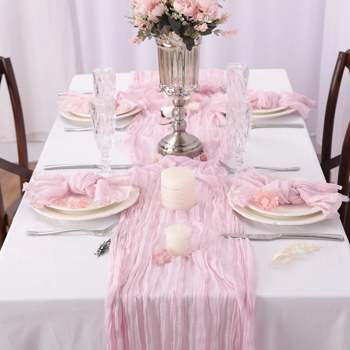 Caminho de Mesa Decorativo em Gaze