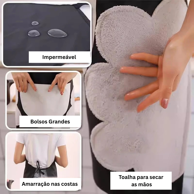 Avental de Cozinha Impermeável
