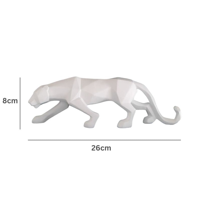 Escultura Pantera Negra Geométrica