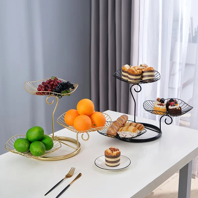 Fruteira de Mesa Moderna e Elegante 3 Andares