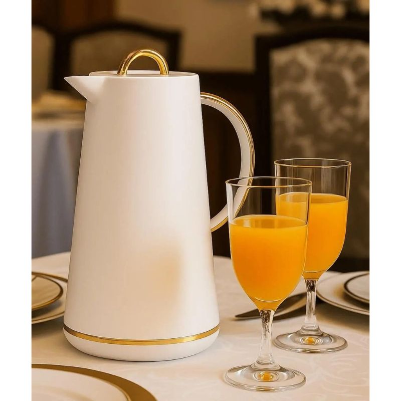Garrafa Térmica de Café com Alça Dourada 1 Litro