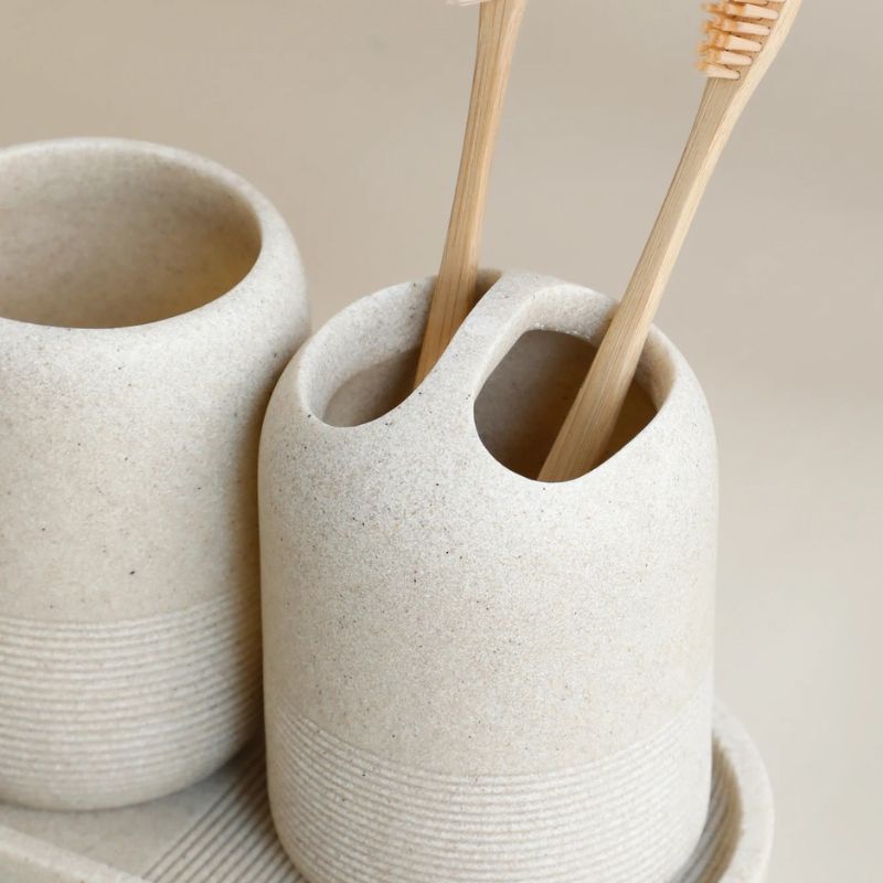 Kir para Banheiro Lavabo de Luxo Pedra Granito Beje