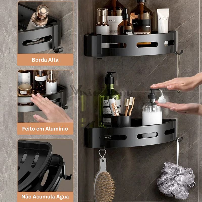 Porta Shampoo para Banheiro Premium
