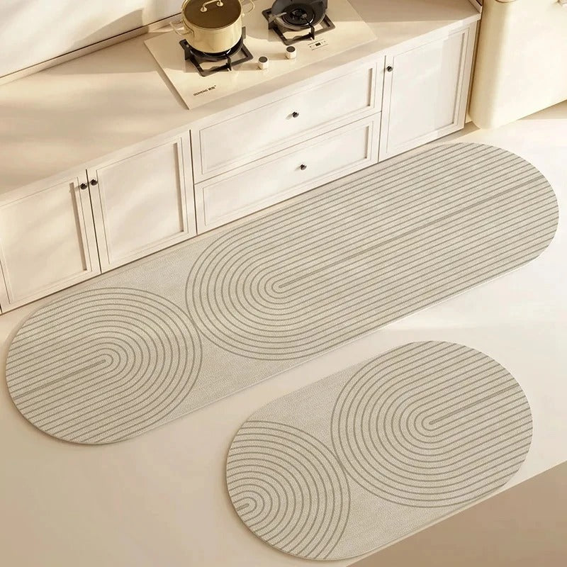 Tapete de Cozinha Antiderrapante e Super Absorvente Visão Decor
