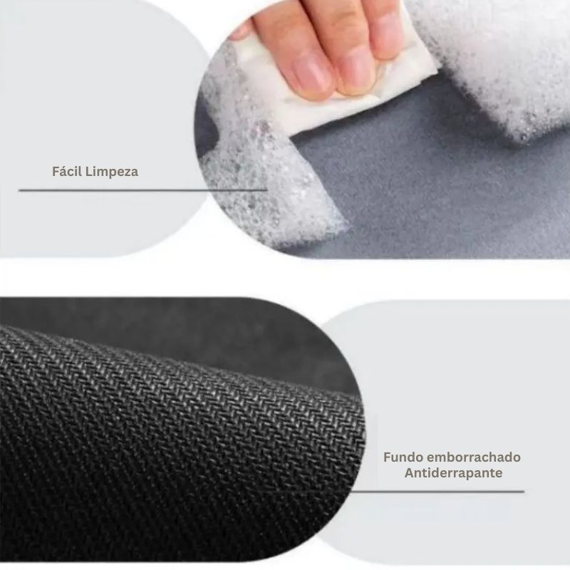 Tapete para Banheiro Antiderrapante Absorvente Emborrachado