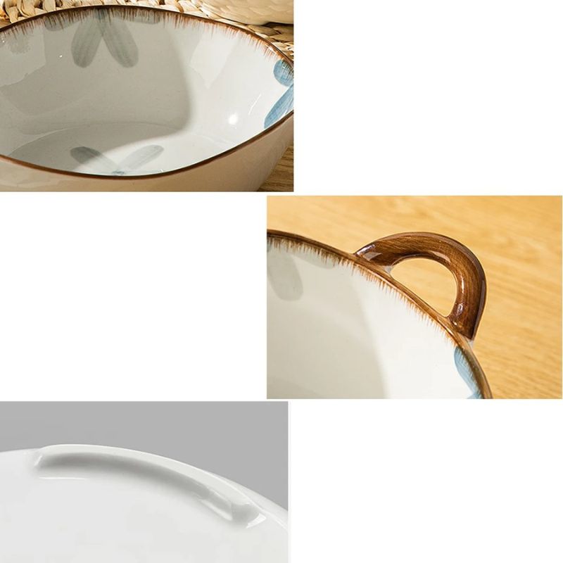 Tigela Bowl de Cerâmica para Caldos, Sopas, Saladas, Macarrão