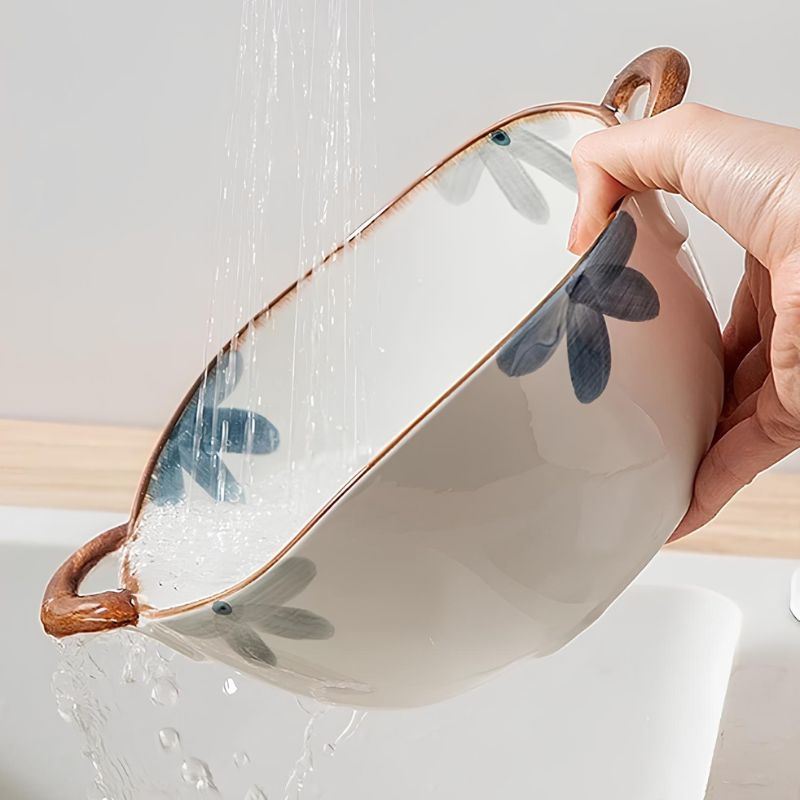 Tigela Bowl de Cerâmica para Caldos, Sopas, Saladas, Macarrão
