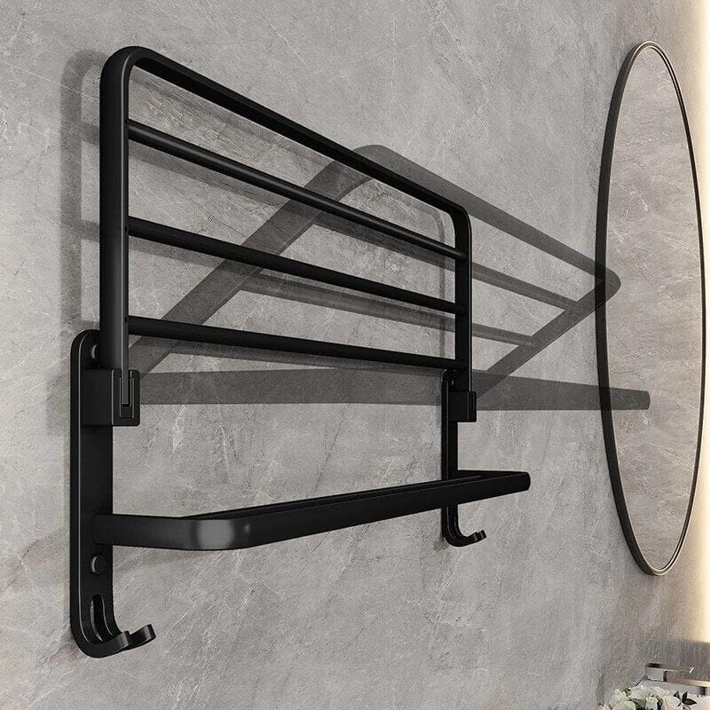 Suporte de Toalha Preto - Visão Decor