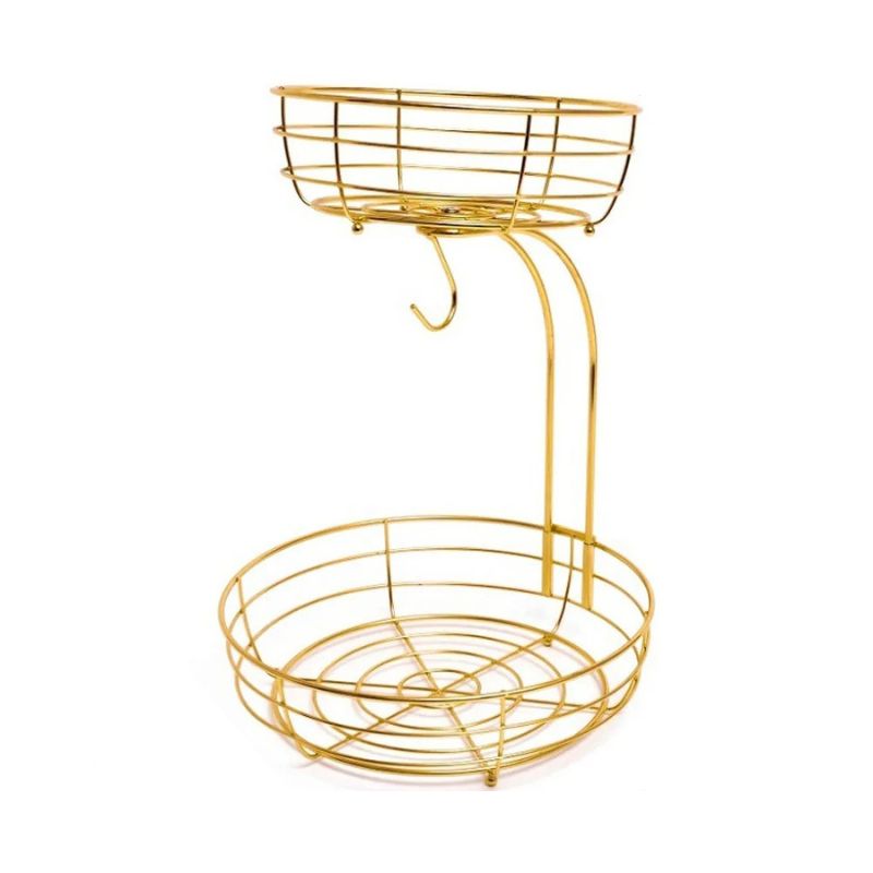 Fruteira de Mesa e Bancada Moderna e Elegante 2 Andares