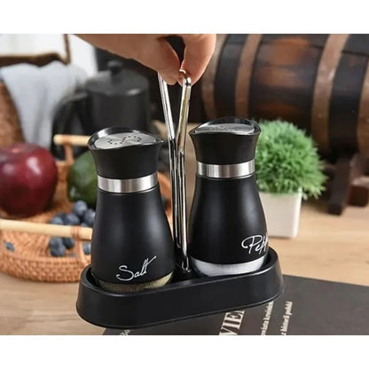 Conjunto de Saleiro e Pimenteiro com Suporte