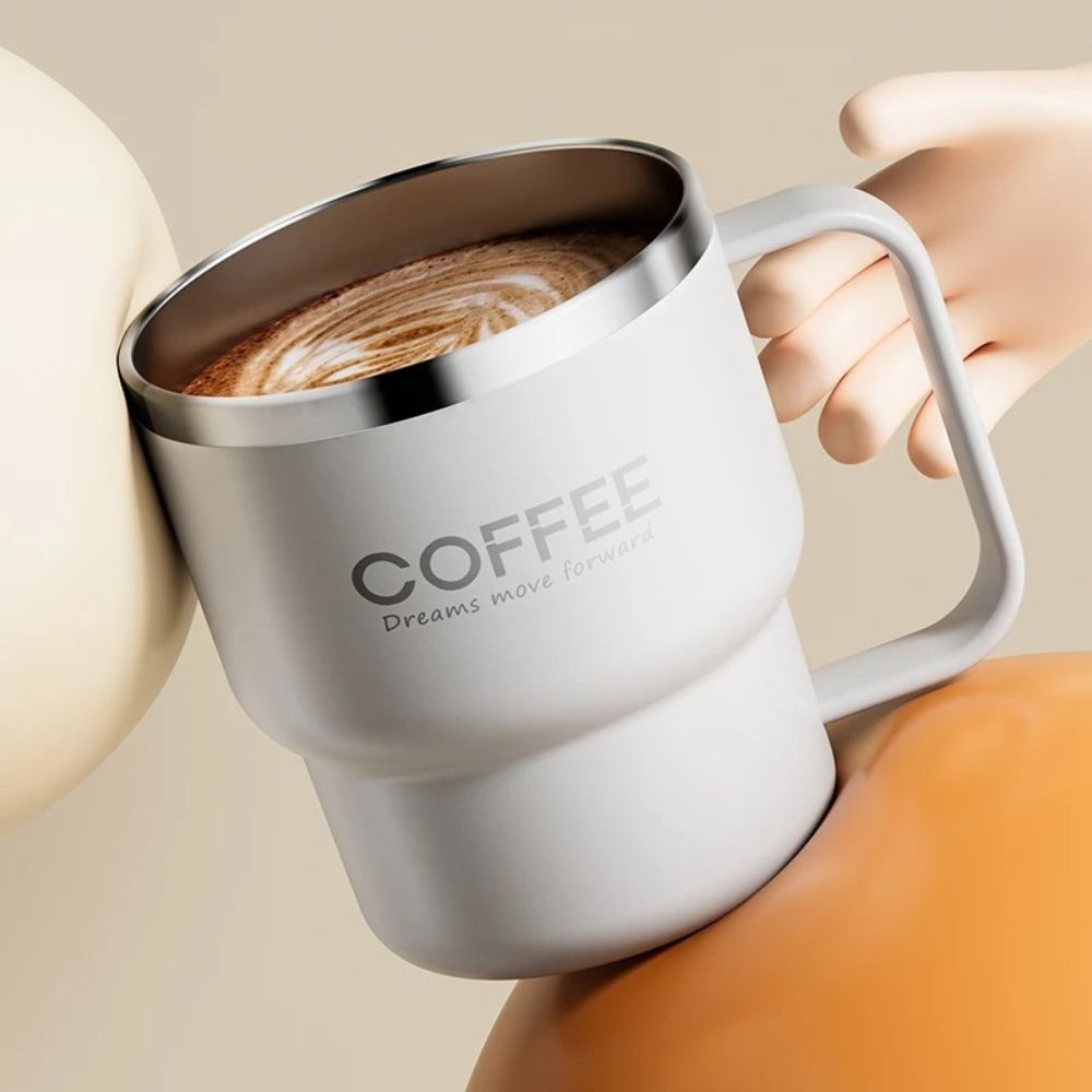 Copo Térmico de Café Dupla Camada de Isolamento