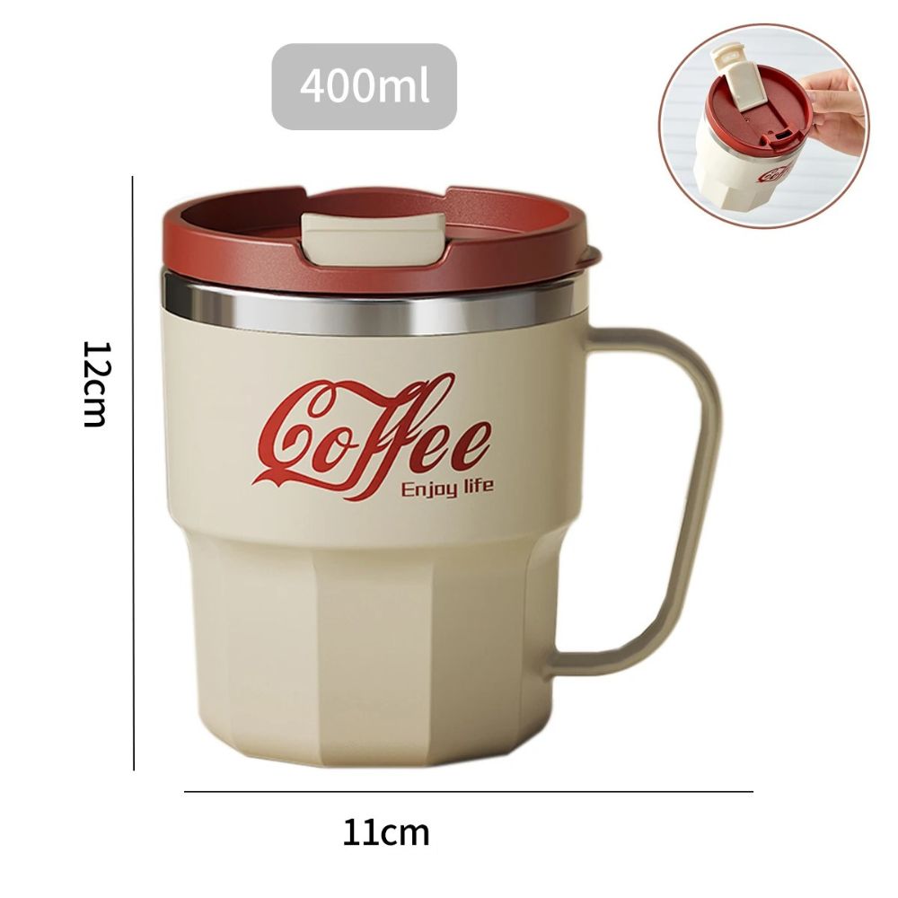 Copo Térmico de Café Dupla Camada de Isolamento