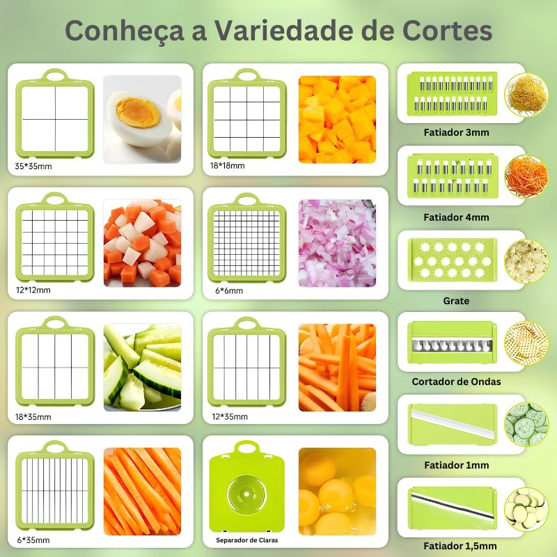 Cortador de Legumes Multifuncional 22 em 1