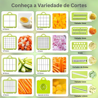 Cortador de Legumes Multifuncional 22 em 1