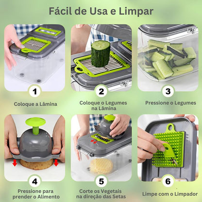 Cortador de Legumes Multifuncional 22 em 1