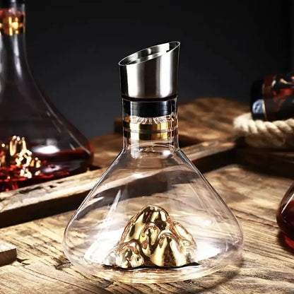 Decanter de Vinho Iceberg com Aerador Inox