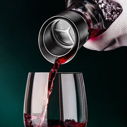 Decanter de Vinho Iceberg com Aerador Inox