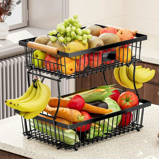 Fruteira de Mesa e Bancada Design Moderno - 2 Andares