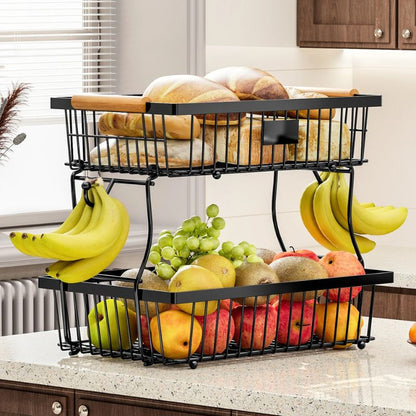 Fruteira de Mesa e Bancada Design Moderno - 2 Andares