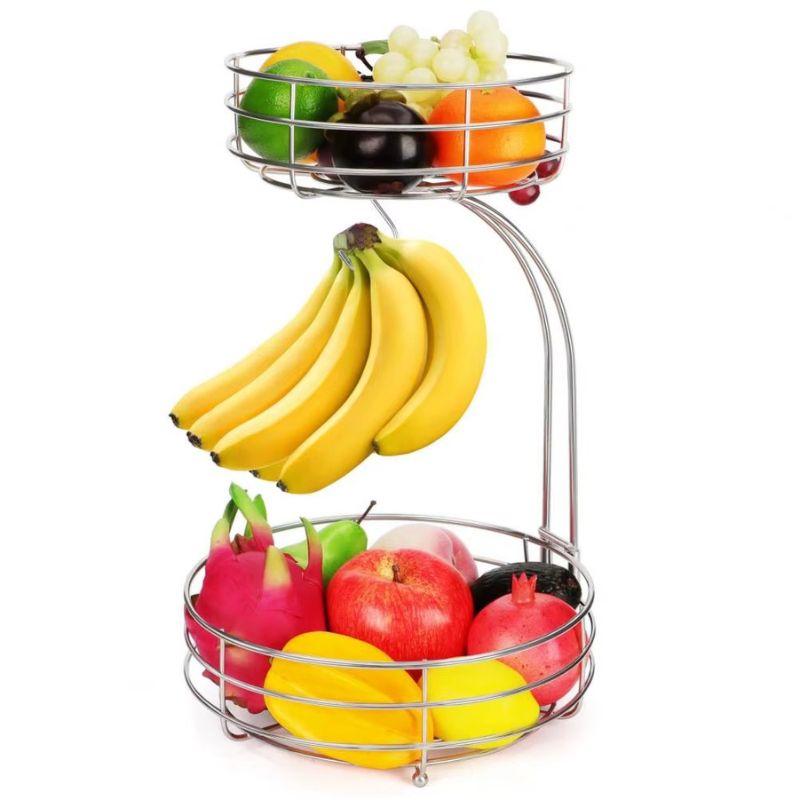 Fruteira de Mesa e Bancada Moderna e Elegante 2 Andares