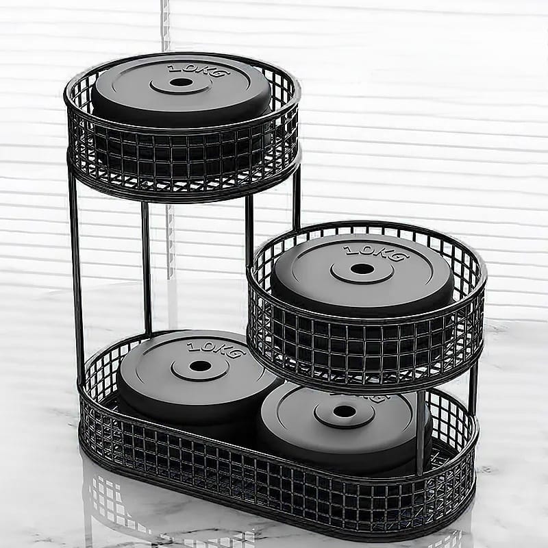 Fruteira de Mesa Moderna 3 Andares em Metal