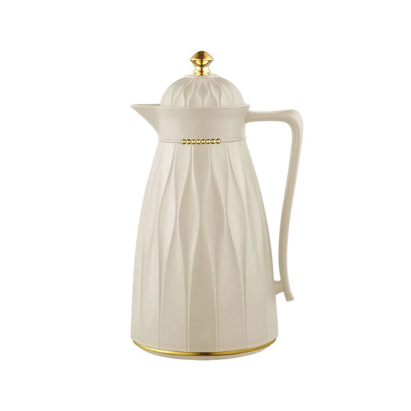 Garrafa Térmica de Café Branca Sofisticada - 1 Litro