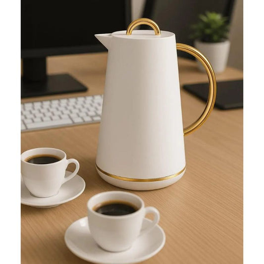 Garrafa Térmica de Café com Alça Dourada 1 Litro