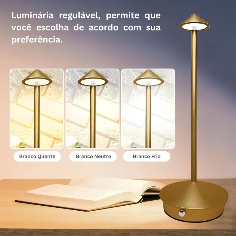 Luminária de Mesa Decorativa Estilo Vela