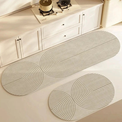 Tapete de Cozinha Antiderrapante e Super Absorvente Visão Decor