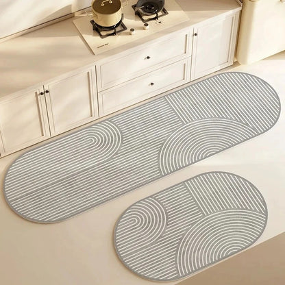 Tapete de Cozinha Antiderrapante e Super Absorvente Visão Decor